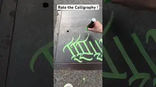Graffiti tagging calligraphy per channel with hoad #graffiti #calligraphy #shorts