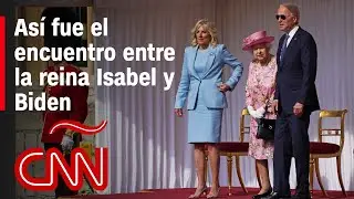Mira como la reina isabel II recibió a Joe Biden en el castillo de Windsor