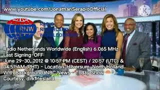 Radio Netherlands Worldwide (English) 6.065 MHz - Last Signing-OFF | (June 29-30, 2012)