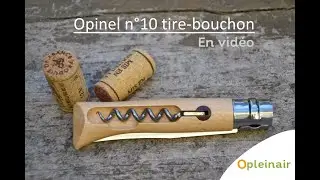 Vid&eacute;o couteau opinel n&deg;10 avec tire-bouchon pliant.