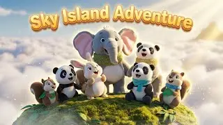 Sky Island Adventure! ☁️✨ Bunny & Bear Above the Clouds | Cute 3D Animation