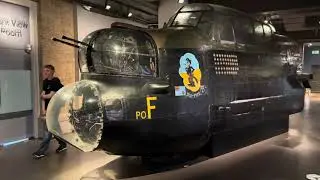 Front Cockpit Section of a Lancaster Bomber : 4K Widescreen.