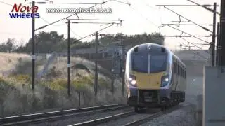 First Hull Trains Class 180s at speed