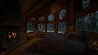 ASMR Rainfall & Firelight Glow 🌧 Relaxing Storm Sounds to Clear Thoughts & Sleep Instantly
