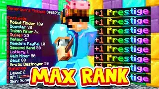 How I PRESTIGED on our SECOND DAY in MINECRAFT: PRISONS?! | Minecraft OP PRISON #2
