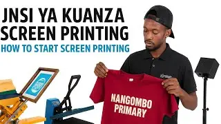 Watch how I create a clean and professional one color screen print from scratch!  Best for beginner 