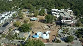 Cary, NC Downtown Park Construction - Drone Footage October 2022