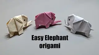 Easy Origami Elephant Tutorial | How to Make a Paper Elephant for Beginners