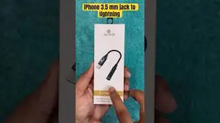 iPhone 3.5 mm jack to lightning connector ⚡️ #shorts
