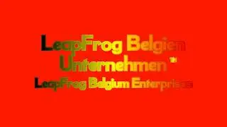 Introducing LeapFrog Belgium Enterprises (LeapFrog Enterprises in Belgium, German Translation)
