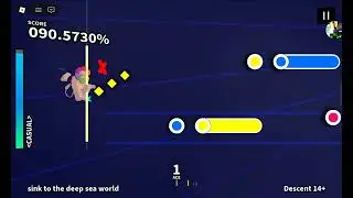 Trying the descent move on sink to the deep sea world