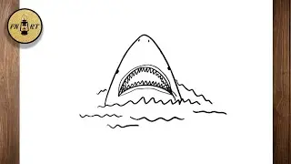 How to Draw a Shark Coming Out of the Water