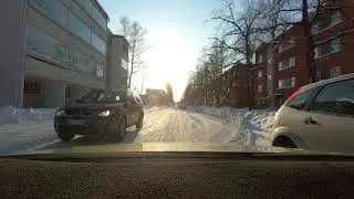 Driving Joensuu centrum -  Käpykangas, North Karelia, Finland 4K