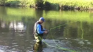 Grayling fishing - river Dee - Wales