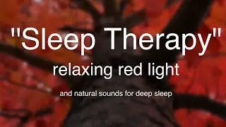 &ldquo;Sleep Therapy: relaxing red light and natural sounds for deep sleep.&rdquo;