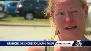 Student's video shows inside Indiana high school during shooting threat