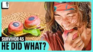 Austin Eats a Fish's Eyes | Food Auction Pt. 2 | SURVIVOR S45 E8