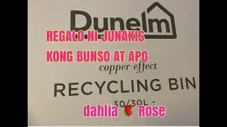 RECYCLING IN WASTE TWIN BIN COPPER EFFECT/DUNELM/REGALO NI AKING JUNAKIS/