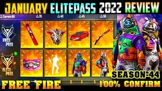 January 2022 Elite Pass In Free Fire | Season 44 Elite Pass In Free Fire | Next January Elite Pass