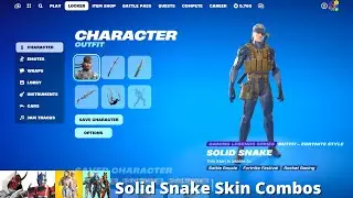 Solid Snake Skin Combos (Fortnite Battle Royale)