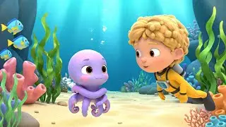 Tiny Octopus Got Tangled in Bubble Sea | Nursery Rhymes for Kids & Baby Songs