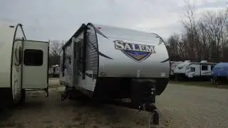 2017 Forest River Salem 27DBUD Travel Trailer Video with Mineral Interior