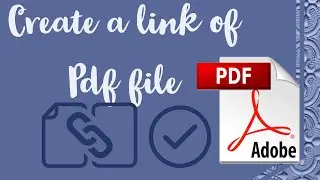 How to create and share a link of PDF file(ANYTIME,ANYWHERE)