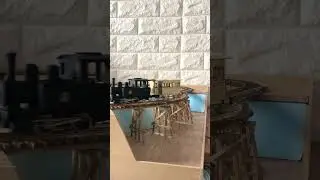 【1:80,16.5mm】Micro Layout Baseboard 🚂【R200mm】 #shorts #modelrailroad #modellbahn #鉄道模型 #miniature