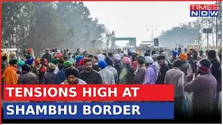 Tensions Flare At Shambhu Border As Tear Gas Fired Amid Farmer Protest | Latest News Update