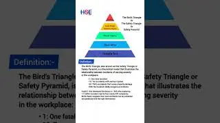 The Bird's Triangle, also known as the Safety Triangle or Safety Pyramid | Safety Interview #HSEpage