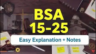 &ldquo;BSA Section 15&ndash;25 in Easy Language  | Important Notes & Explanation&rdquo;