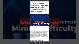 Ethereum Mining Difficulty Hit New High with 200,000 ETH Burned #Shorts #youtubeindiashorts #ETHBURN