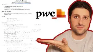 The Resume To Get Into PwC | Tax Internship