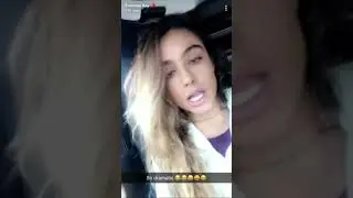 Sommer Rey singing along to Kesha on Snapchat