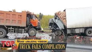 Top 10 Extreme Dangerous Idiots Truck Fails Compilation 2021  Crazy Heavy Equipment Drive