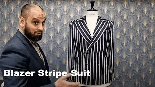 Bespoke Tailoring: The Blazer Stripe Double Breasted Jacket