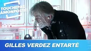 Gilles Verdez offre une tourte &agrave; Raquel Garrido et se fait entarter par Thierry Ardisson