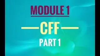 KTU-CFF-MODULE 1-PART 1-CONSERVATION OF MASS