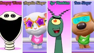 Who sings better: Sprunki Hungry Worm Angella Singer Spr Plankton Ban Singer 😎 | 😳 Rythm Clash #071