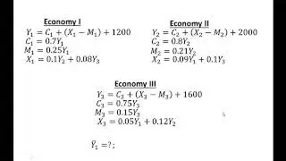 National Income Model in a Three Economy Model