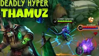 GLOO VS THAMUZ‼️LATE GAME THAMUZ 100% AUTOWIN BUILD💀🔥 MOST INTENSE SOLO RANK MATCH #mlbb #thamuz 