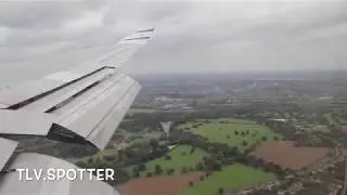 El Al Boeing 747-400 landing at London Heathrow airport - STUNNING VIEWS!