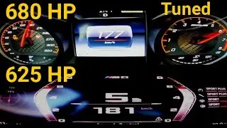 BMW M8 Competition 625 HP VS Mercedes C63 Tuned 680 HP Acceleration 0-200 km/h