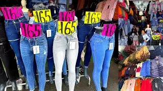 👖 Pantalones de MEZCLILLA en $165 PESOS 😱 Cerca en Tepito 😱 Diferentes TALLAS GRANDE | Chamarras 
