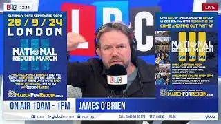 Peter Corr on James O'Brien LBC, How should we talk about Brexit now and the National Rejoin March