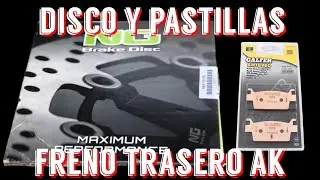 Cambiar Disco y Pastillas FRENO Trasero MOTO | Kymco AK 550