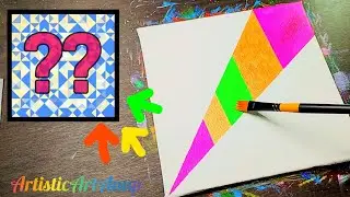 Various colours transform abstract painting | Modern art 