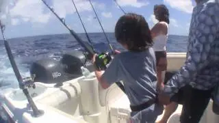 Offshore Fishing and Spearfishing, Long Key, Florida, June 2010