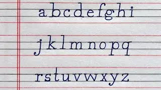 How to write a to z in Typewriter Font Style | A to Z | Print Letter Style | Small Letters Alphabets