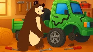 Egg Transport Truck Tire Replacement | Animated Garage Repair | Turbo Fixers